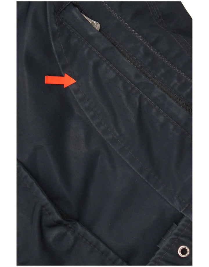 PEUTEREY Damen Wattierte Jacke IT 46 Large Marineblau Polyester