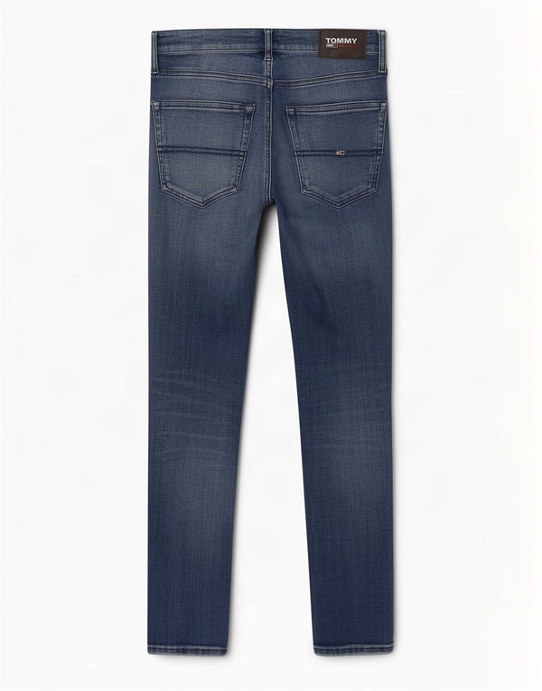 Tommy Hilfiger Herren Slim Jeans W32 L32 Blaue Baumwolle