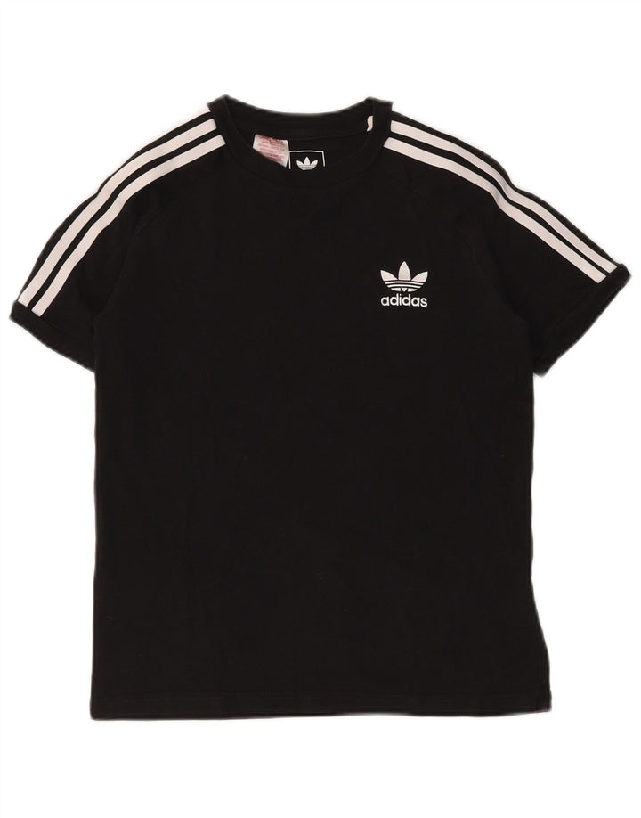 ADIDAS T-Shirt für Jungen, 11–12 Jahre, schwarze Baumwolle