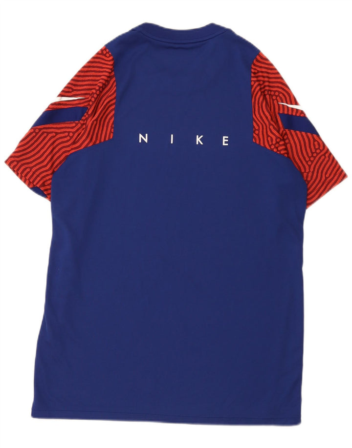 Nike Herren Dri Fit Graphic T-Shirt-Oberteil, groß, blau, Farbblock