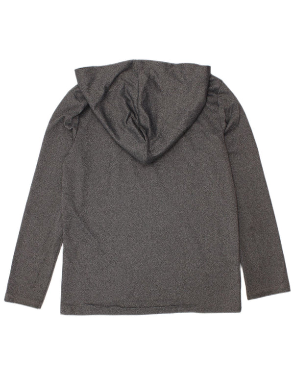 Puma Boys Hooded Graphic Top Langarm 5-6 Jahre XS Grau meliert