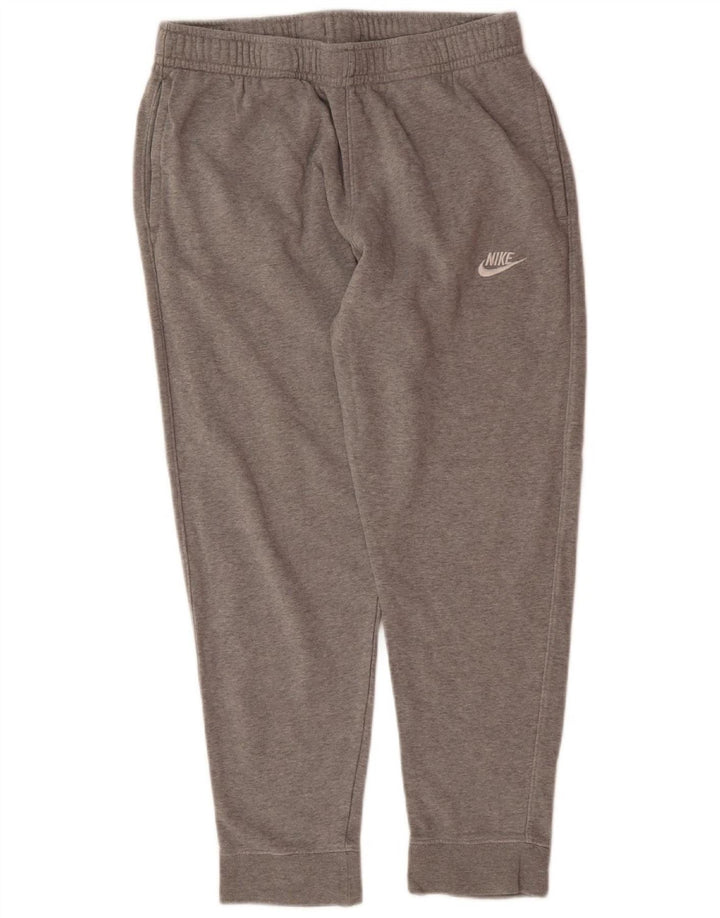 NIKE Mens Tracksuit Trousers Joggers Medium  Grey Cotton