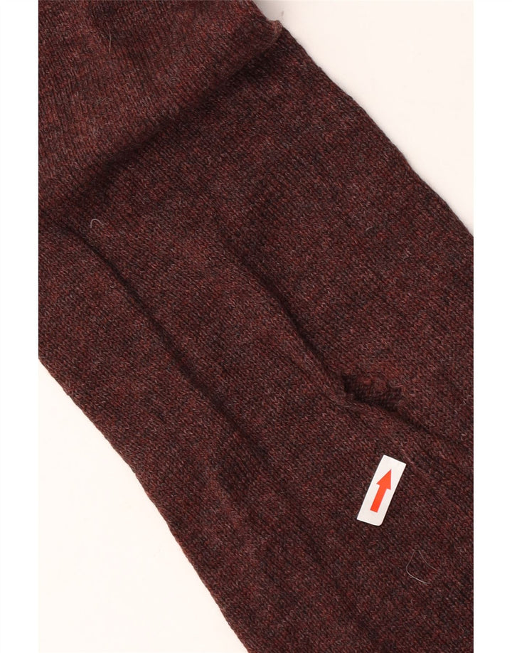 Marks & Spencer Herren-Pullover mit Reißverschluss am Hals, XL, kastanienbraun gefleckte Lammwolle