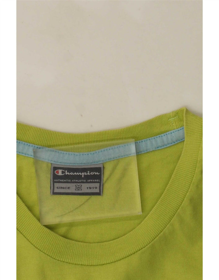 Champion Herren Grafik-T-Shirt-Oberteil Mittelgrün