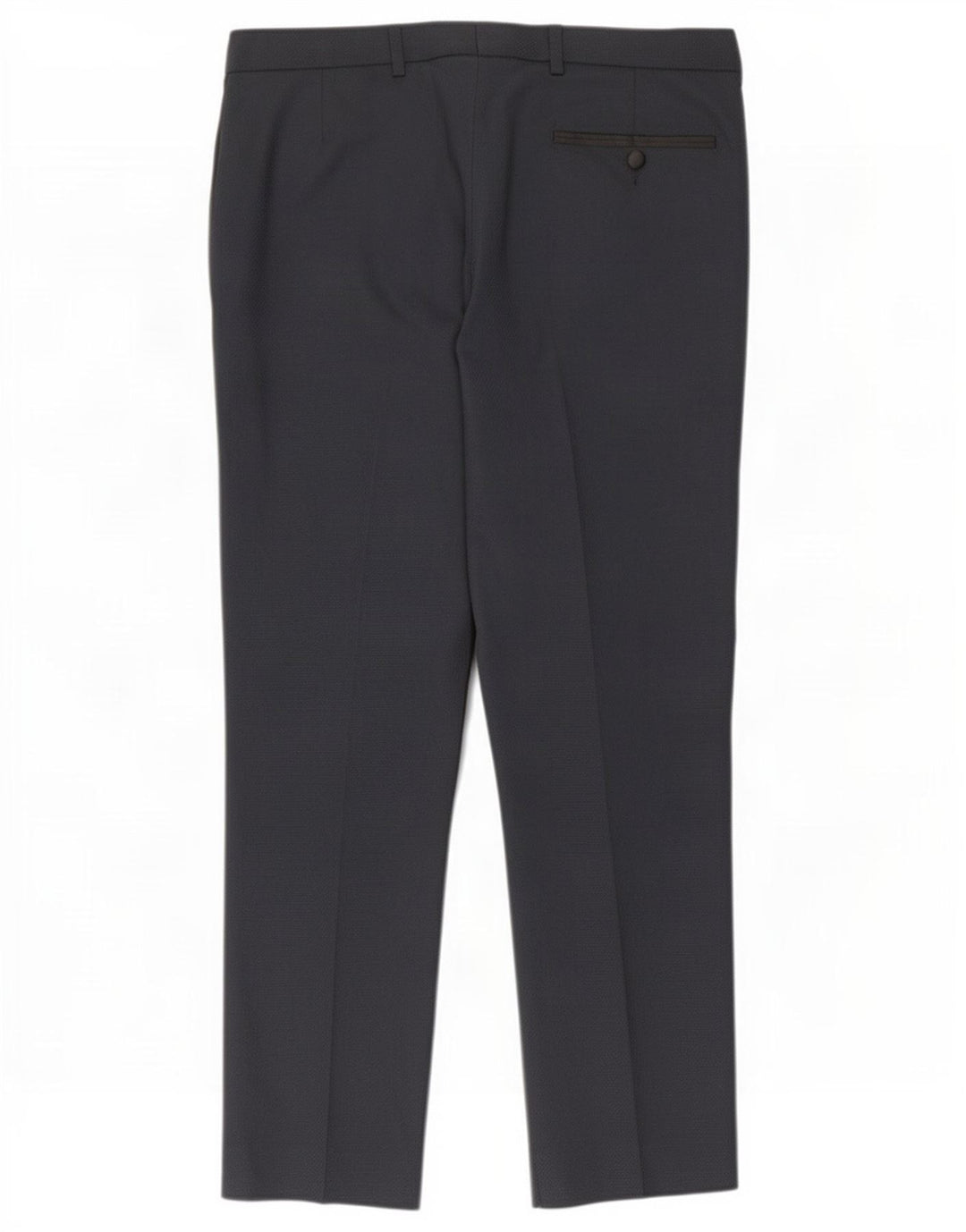 Marks & Spencer Herren Slim Fit Freizeithose W34 L29 Marineblau Polyester