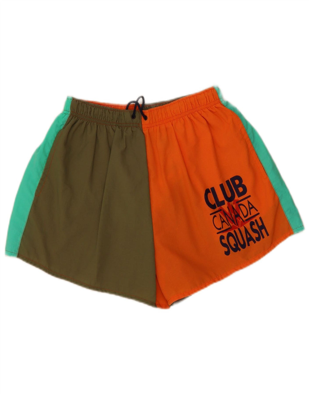 Vintage Herren-Sportshorts mit Grafik, klein, mehrfarbig, Farbblock