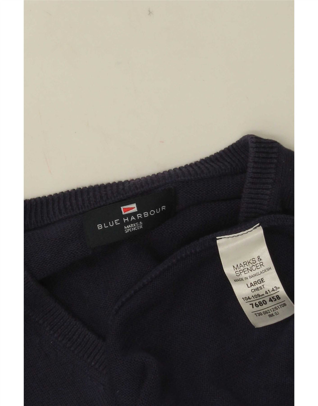 Marks & Spencer Herren-Tanktop „Blue Harbour“, groß, aus marineblauer Baumwolle