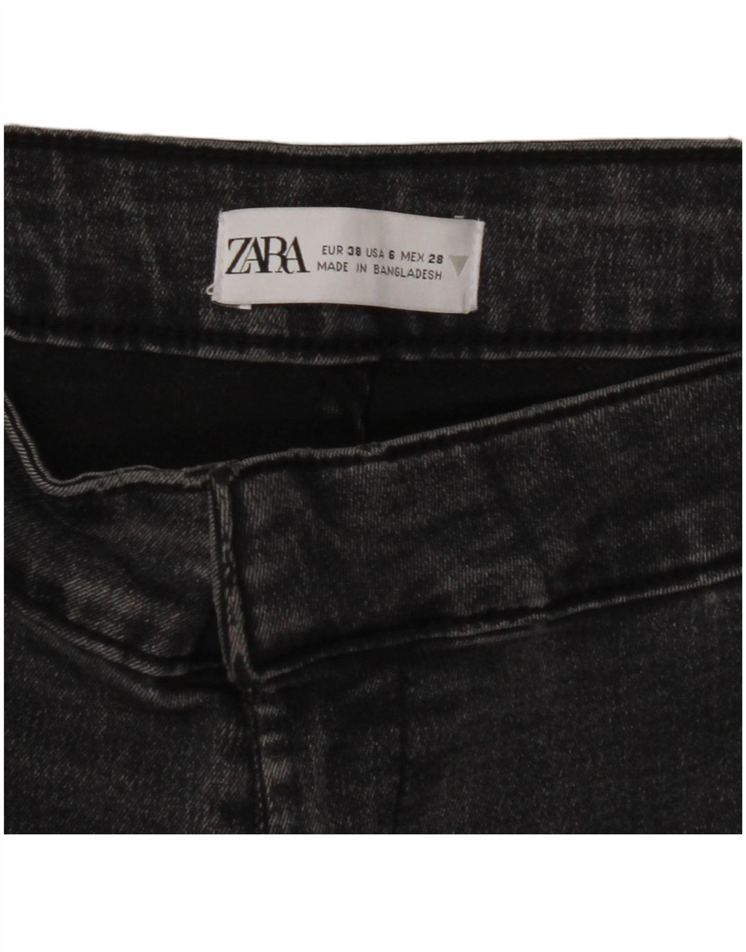 ZARA Womens High Waist Flared Jeans EU 38 Small W28 L32 Grey