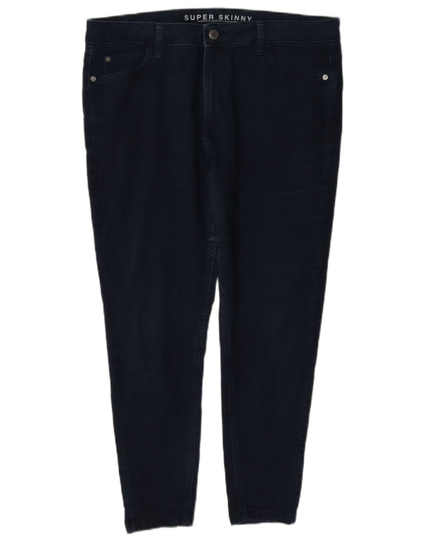 Marks & Spencer Damen Crop Skinny Jeans UK 16 Large W34 L25 Marineblau