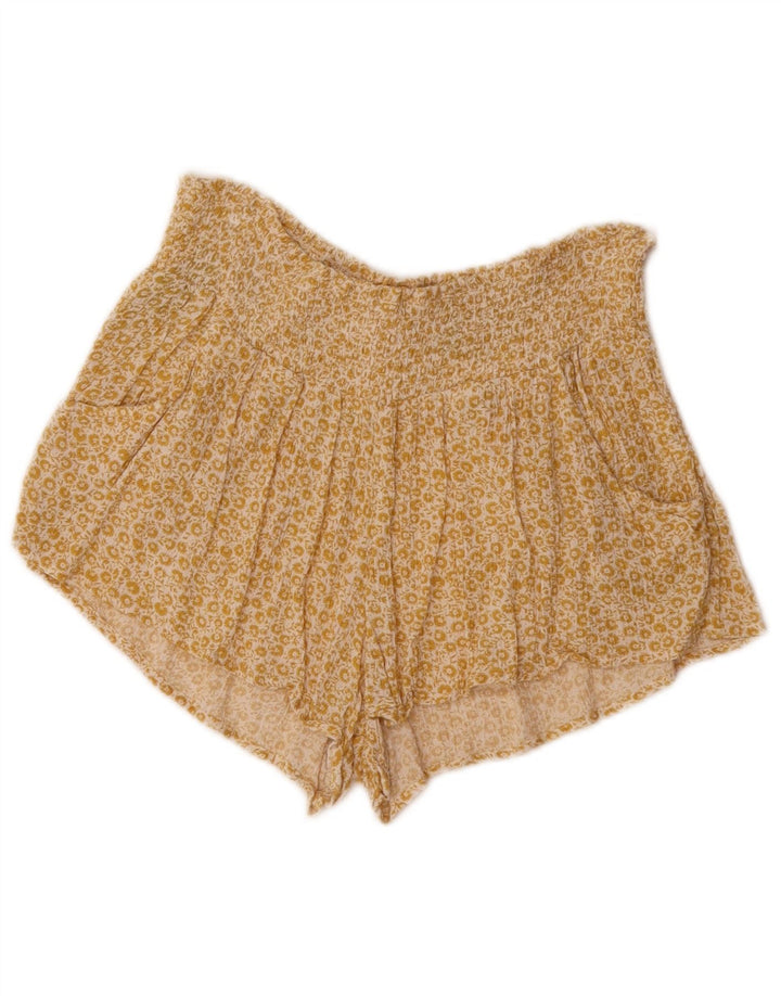 Billabong Damen Pegged Hot Pants Large W32 Gelb geblümt
