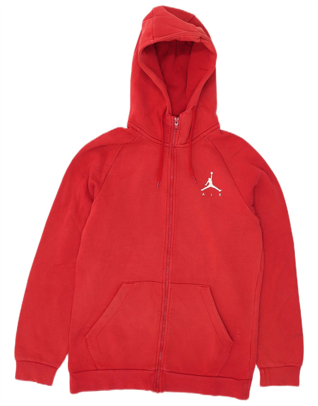 Jordan Herren-Kapuzenpullover mit Reißverschluss, klein, rote Baumwolle
