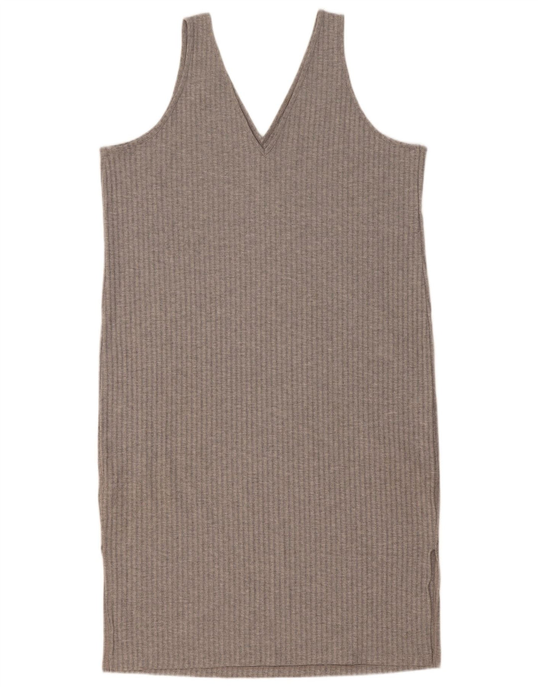Marks & Spencer Damen ärmelloses Etuikleid UK 16 Large Grau Polyester