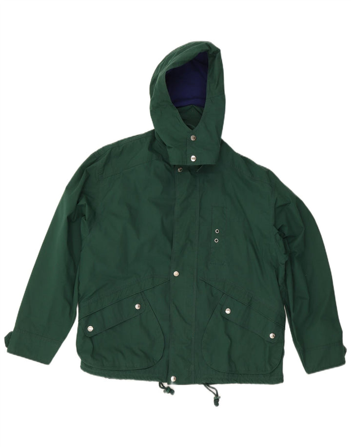 OXER Herren-Windbreakerjacke mit Kapuze, UK 38, Mittelgrün, Polyester