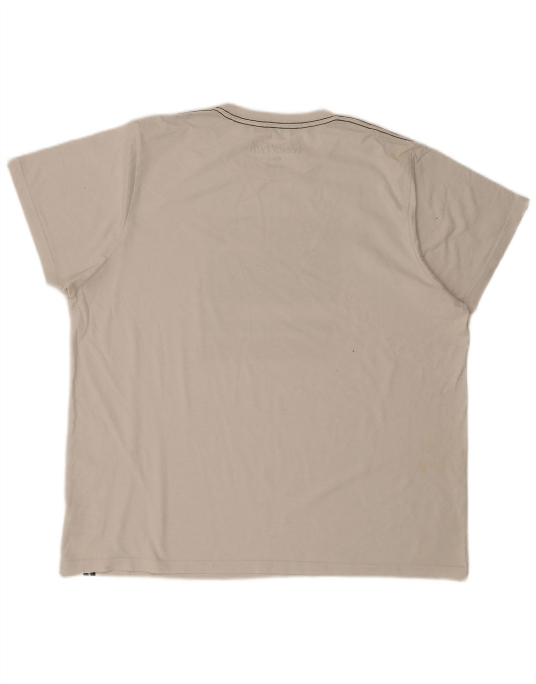 WEIRD FISH Herren-T-Shirt mit Grafik, 3XL, weiße Baumwolle