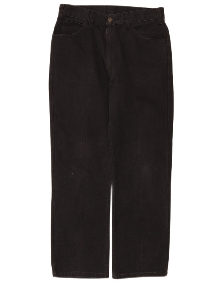 Levi's Damen Straight Jeans W32 L28 Schwarze Baumwolle