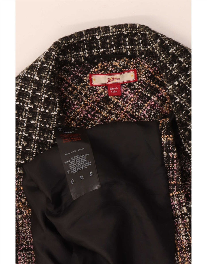 Joe Browns Damen-Blazer mit 3 Knöpfen, Gr. 20, 2XL, mehrfarbig kariert