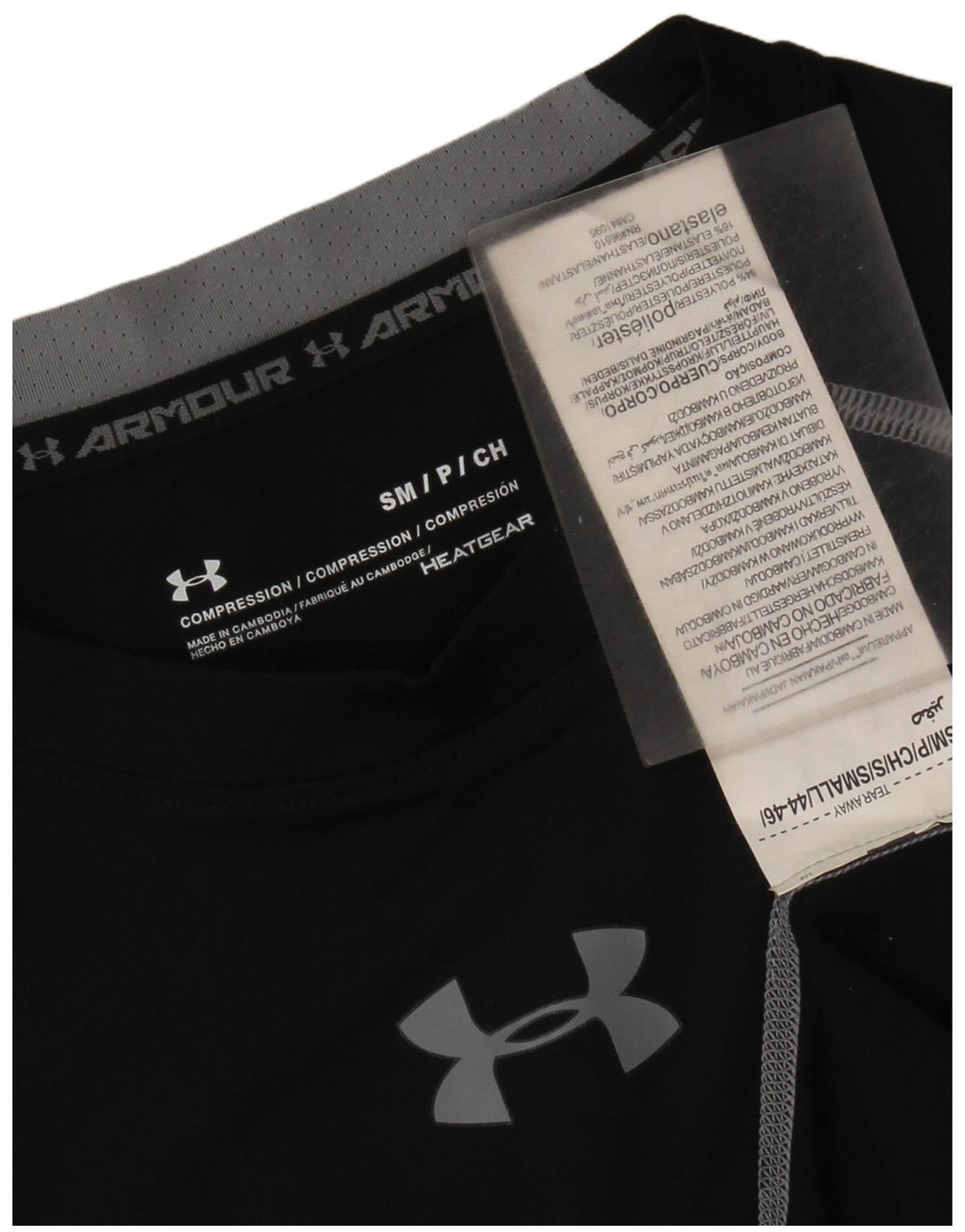 Under Armour Damen-T-Shirt mit Grafik, UK 8, Größe S, Schwarz, Polyester