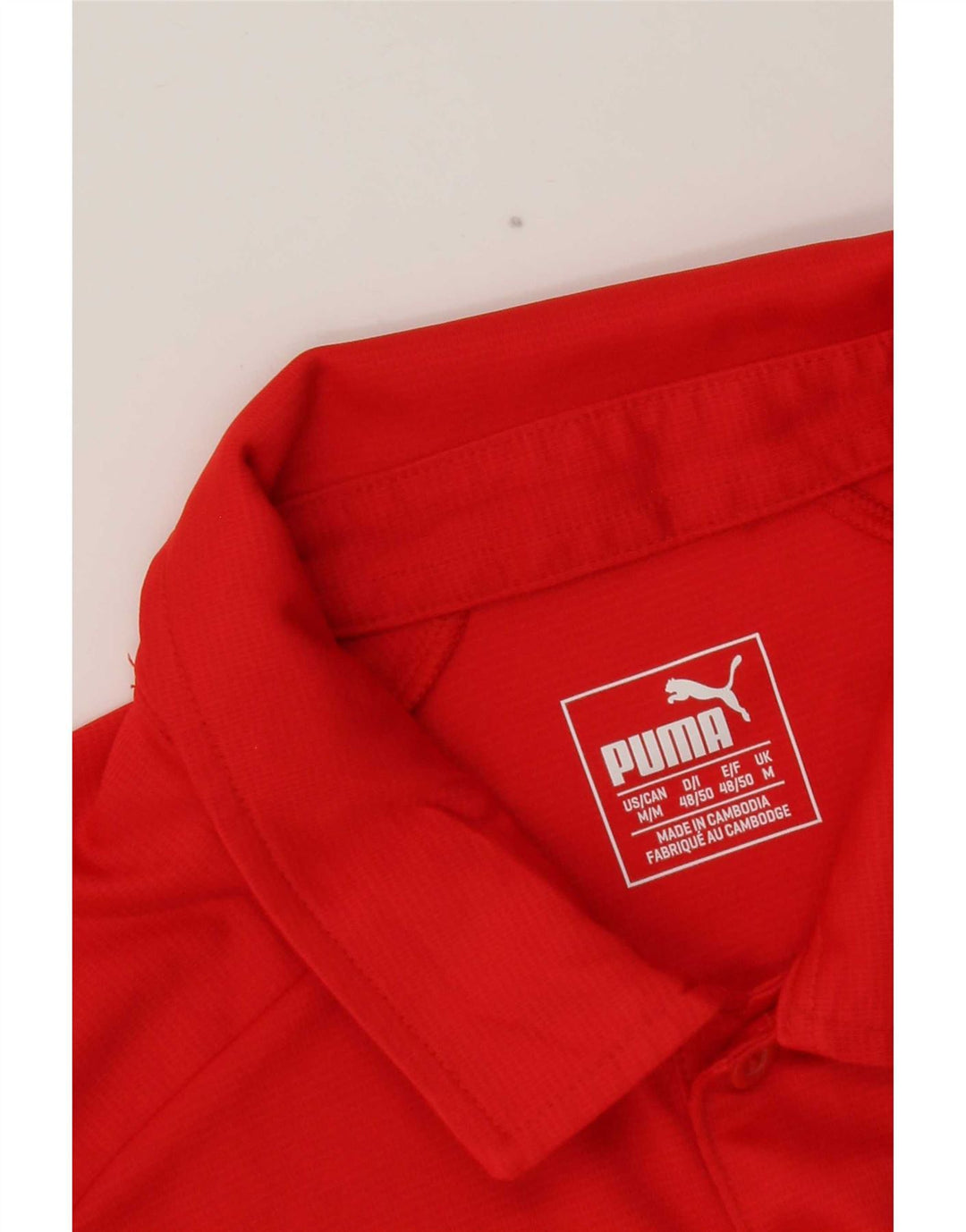 Puma Herren Poloshirt mit Grafik, mittelrot