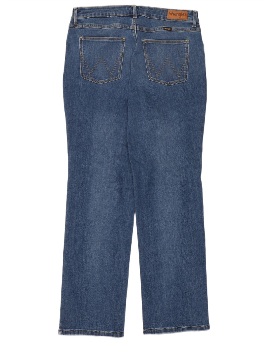 Wrangler Damen Straight Jeans W32 L30 Blaue Baumwolle