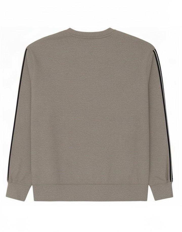 Jack Wills Herren-Sweatshirt mit Grafik, Größe L, Grau, Blockfarben-Baumwolle