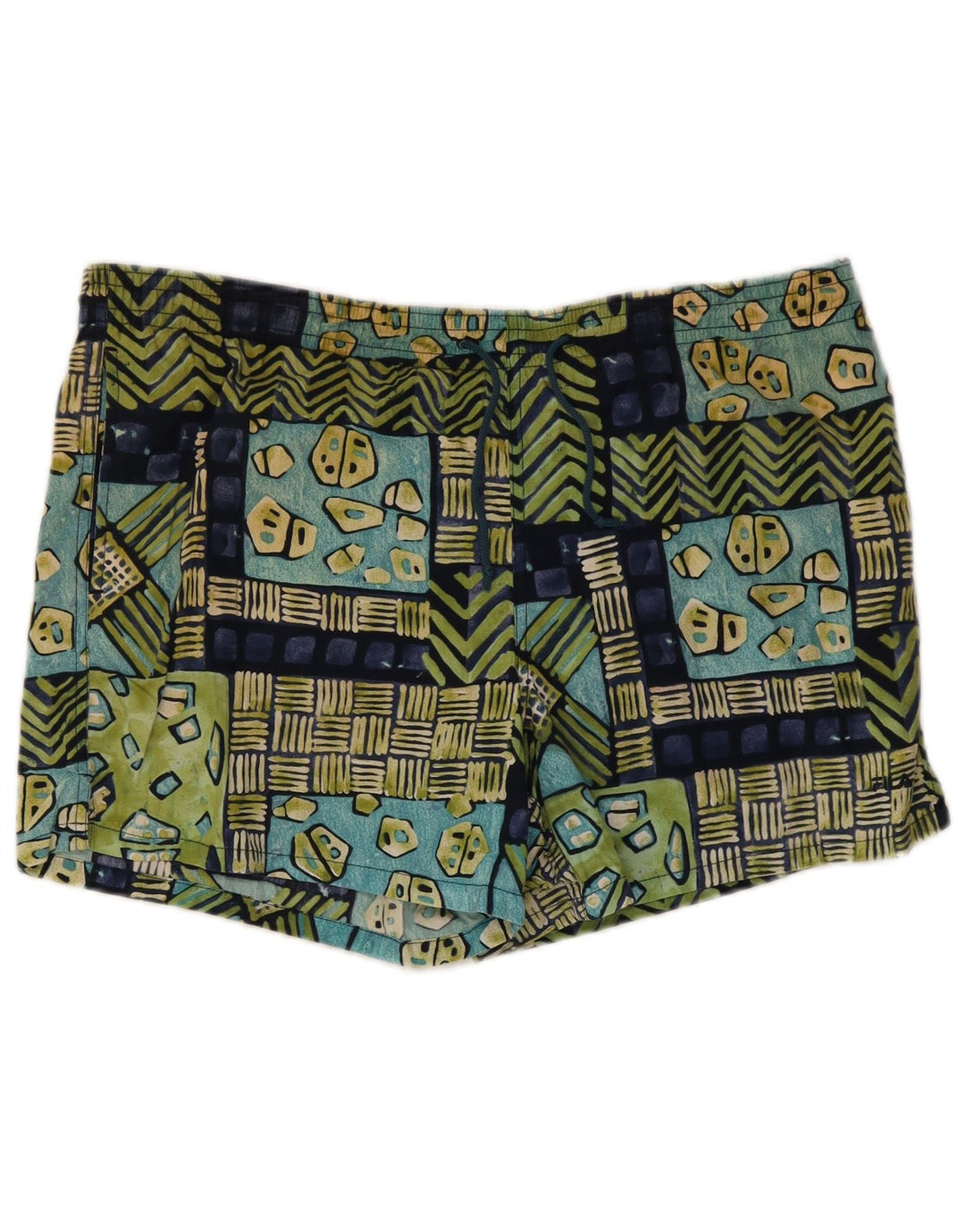 Fila Herren-Badeshorts, groß, mehrfarbig, geometrisch, Baumwolle