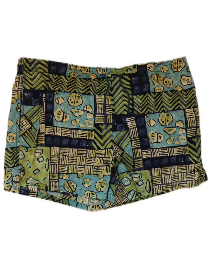 Fila Herren-Badeshorts, groß, mehrfarbig, geometrisch, Baumwolle