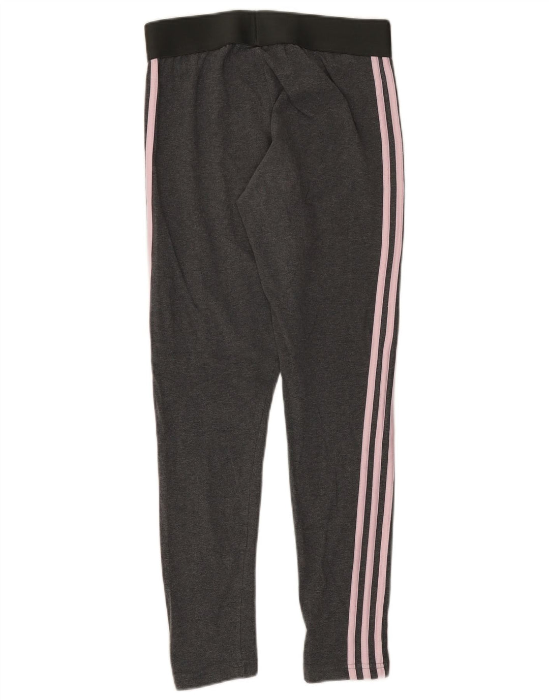 ADIDAS Damen Leggings UK 12/14 Mittelgraue Baumwolle
