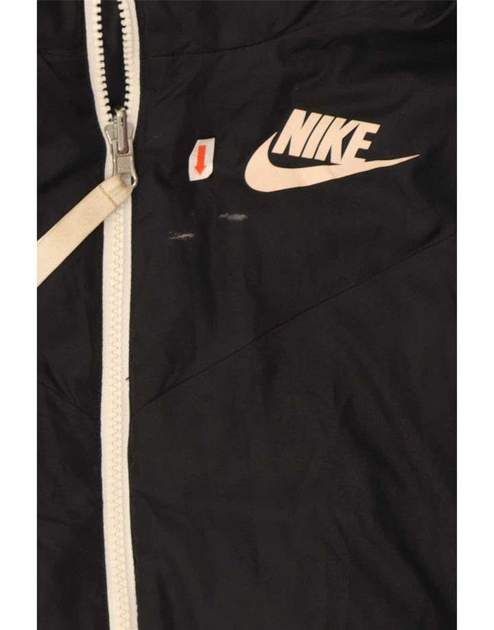 Nike Damen Übergroße, wendbare, wattierte Jacke mit Kapuze, UK 6, XS, Schwarz