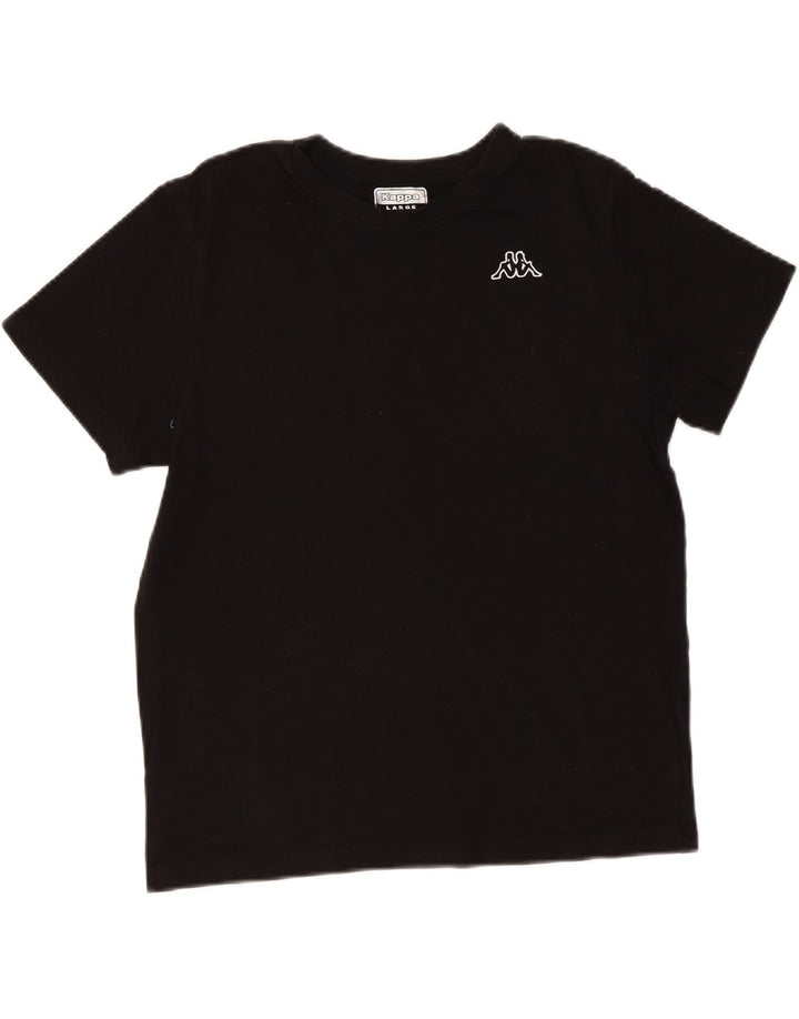 KAPPA Womens Graphic T-Shirt Top UK 16 Large Black Vintage Kappa and Second-Hand Kappa from Messina Hembry 