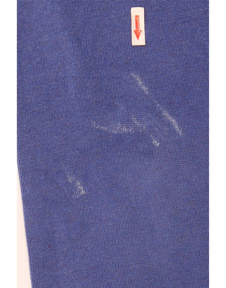 Gant Herren-Pullover mit Rundhalsausschnitt, mittelblaue Baumwolle
