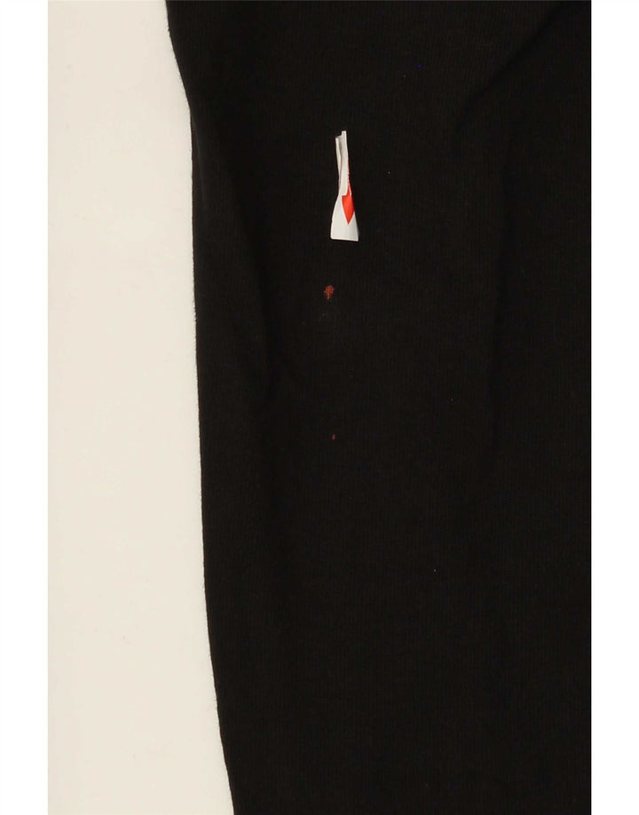 Gerade Chino-Hose für Herren von Zara, mittelgroß, W31, L31, schwarze Baumwolle