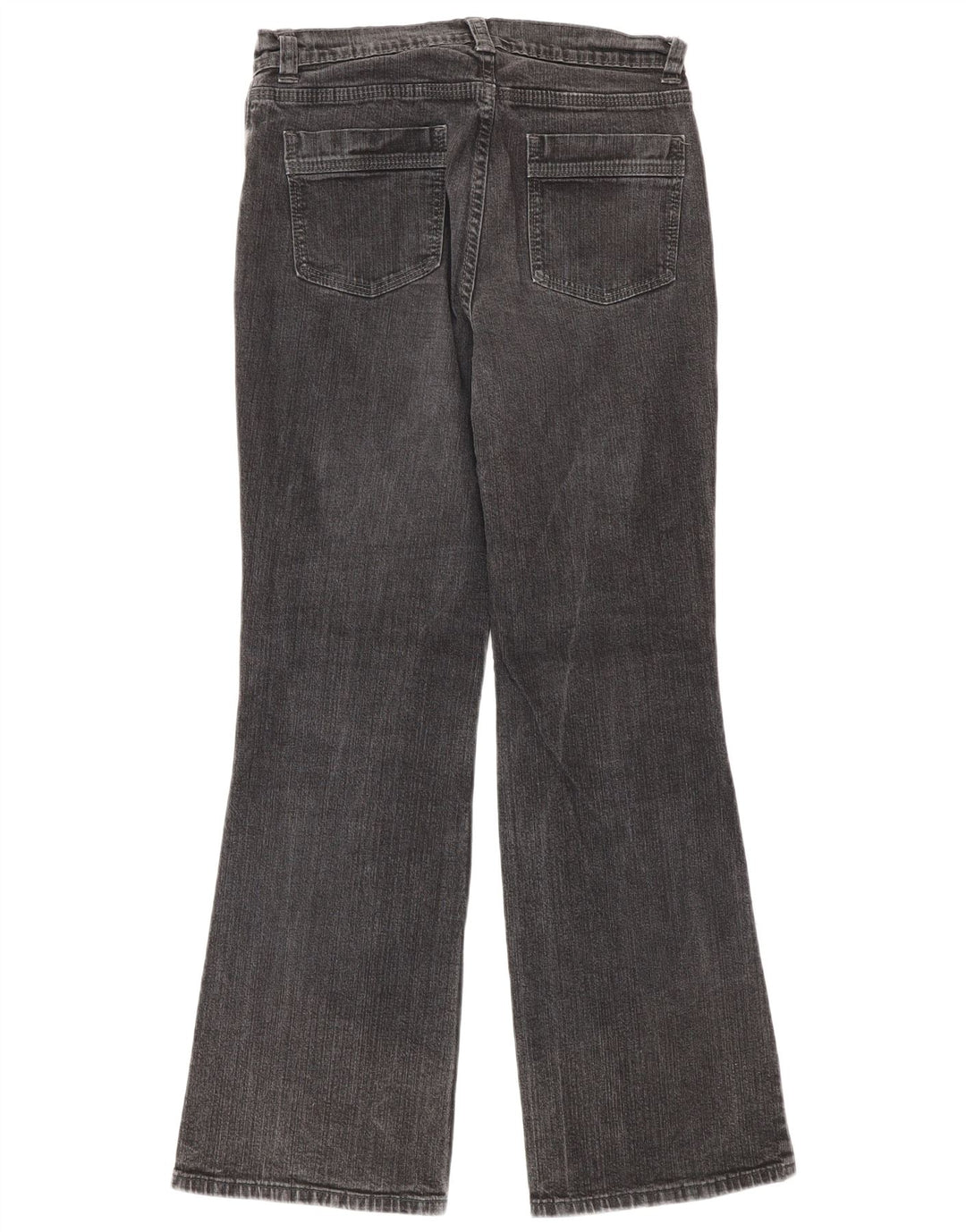 Marks & Spencer Damen Bootcut Jeans UK 10 Small W27 L29 Schwarze Baumwolle