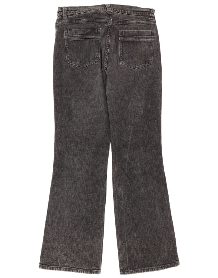Marks & Spencer Damen Bootcut Jeans UK 10 Small W27 L29 Schwarze Baumwolle