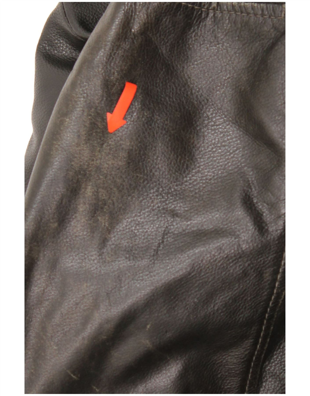 Vintage Herren Lederjacke UK 44 2XL Schwarzes Leder