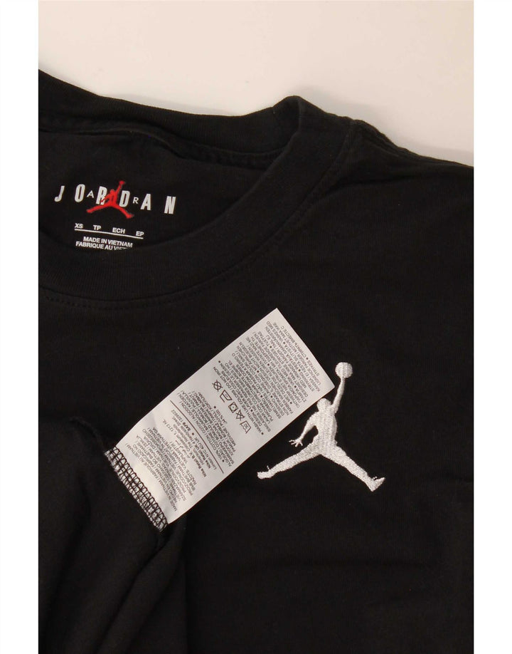 Jordan Herren T-Shirt Top XS Schwarz Baumwolle