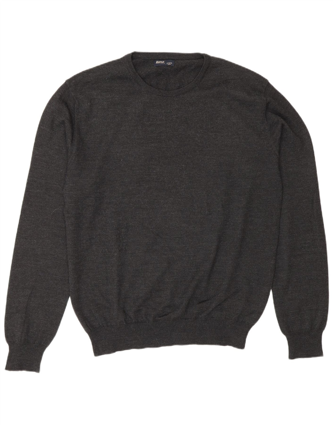 Rifle Herren-Pullover mit Rundhalsausschnitt, 2XL, graues Acryl