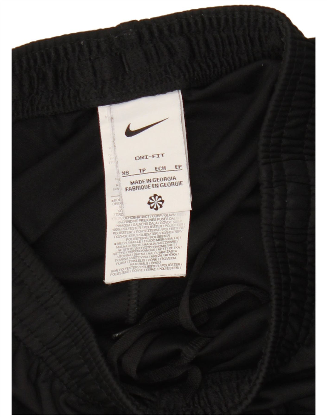 Nike Damen Dri Fit Trainingshose UK 6 XS Schwarz Polyester