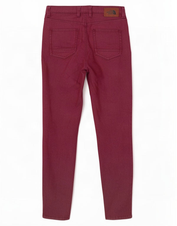 The North Face Damen Skinny Jeans US 4 Small W27 L27 Burgund Baumwolle
