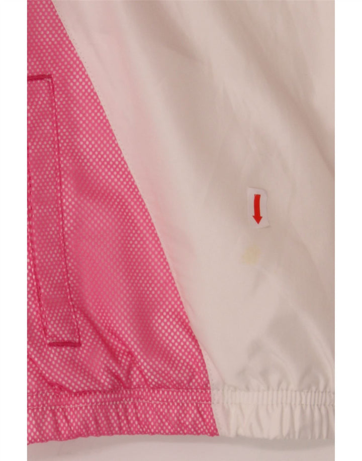 LOTTO Womens Tracksuit Top Jacket UK 14 Medium White Colourblock Polyester Vintage Lotto and Second-Hand Lotto from Messina Hembry 