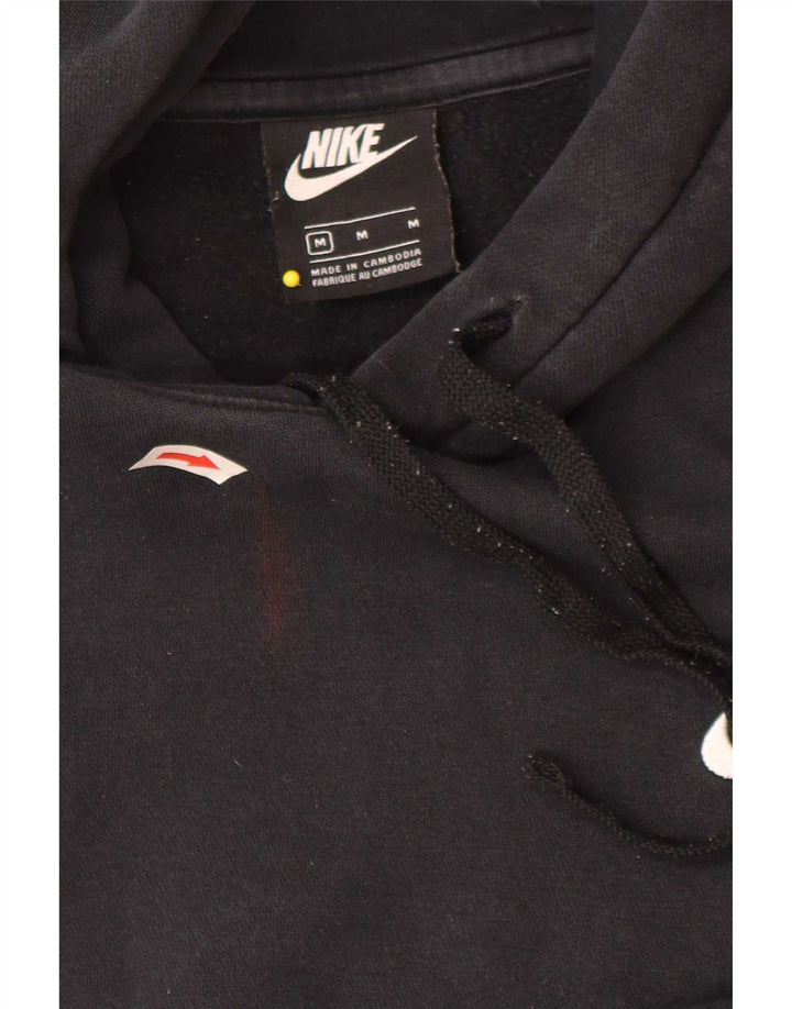 Nike Herren-Hoodie-Pullover aus mittelschwarzer Baumwolle