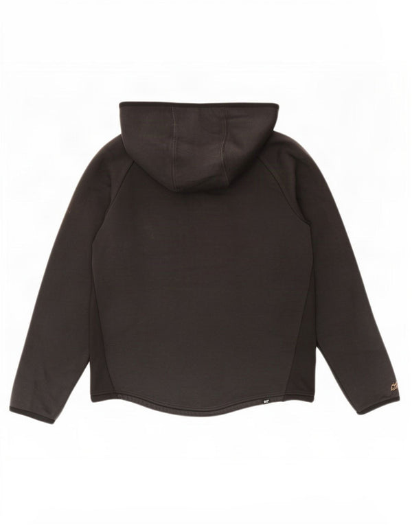 Puma Damen-Kapuzenpullover mit Reißverschluss, UK 14, mittelschwarz, Colourblock-Baumwolle