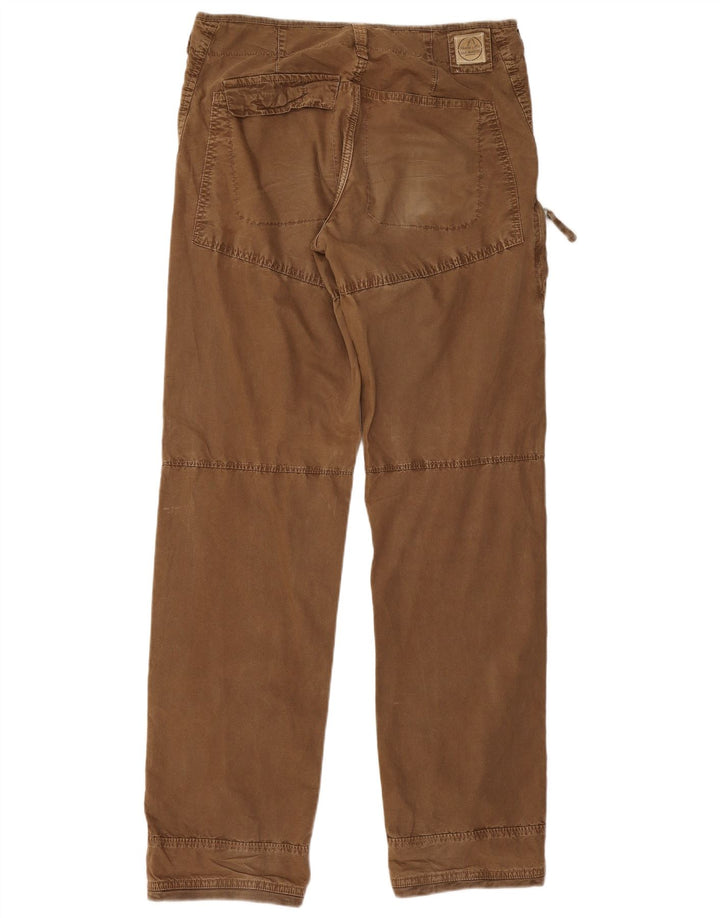 Murphy & Nye Gerade Herren-Cargohose W33 L34 Braune Baumwolle