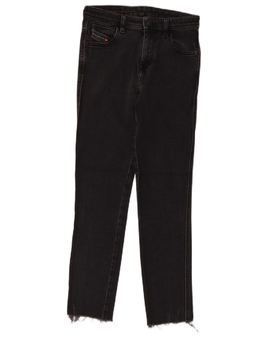 Diesel Damen Slim Jeans W24 L26 Schwarz Polyacryl