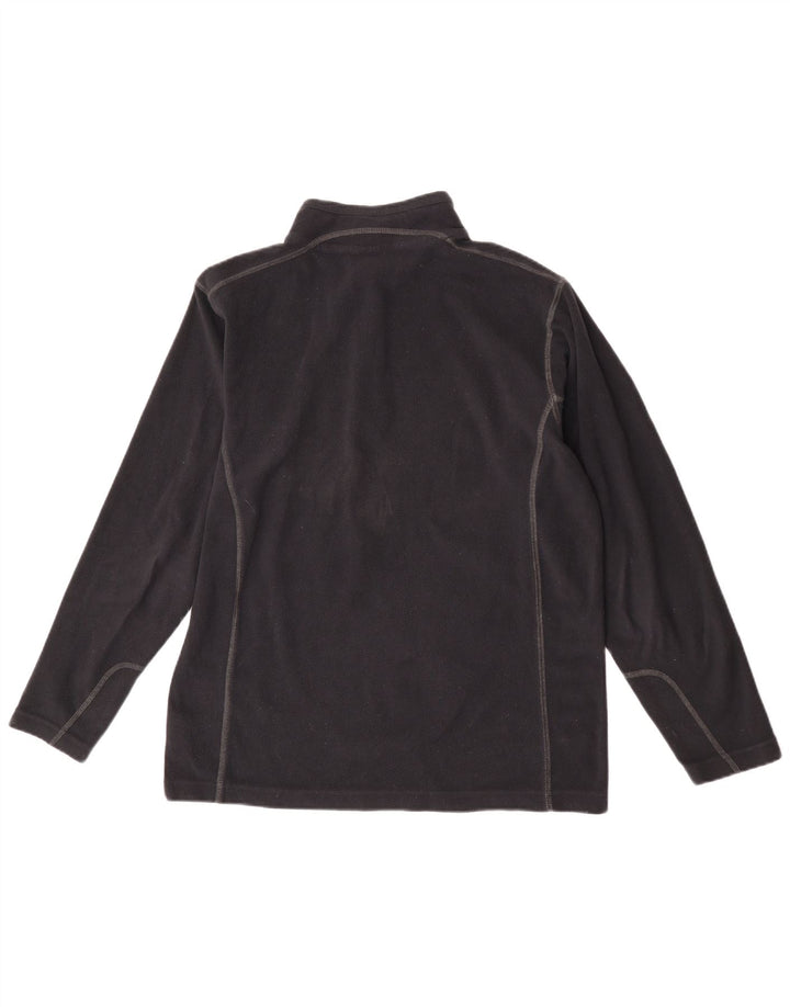 Columbia Herren-Fleecepullover mit Reißverschluss am Hals, Mittelschwarzes Polyester