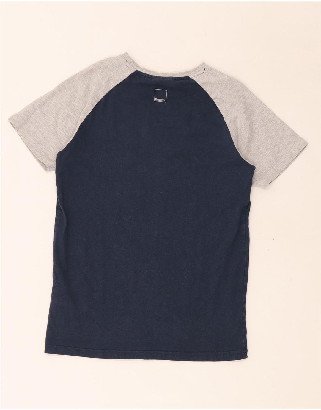 BENCH Grafik-T-Shirt für Jungen, 11–12 Jahre, Marineblau, Colourblock-Baumwolle