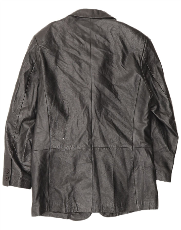 Conbipel Herren Ledermantel IT 46 Kleines schwarzes Leder