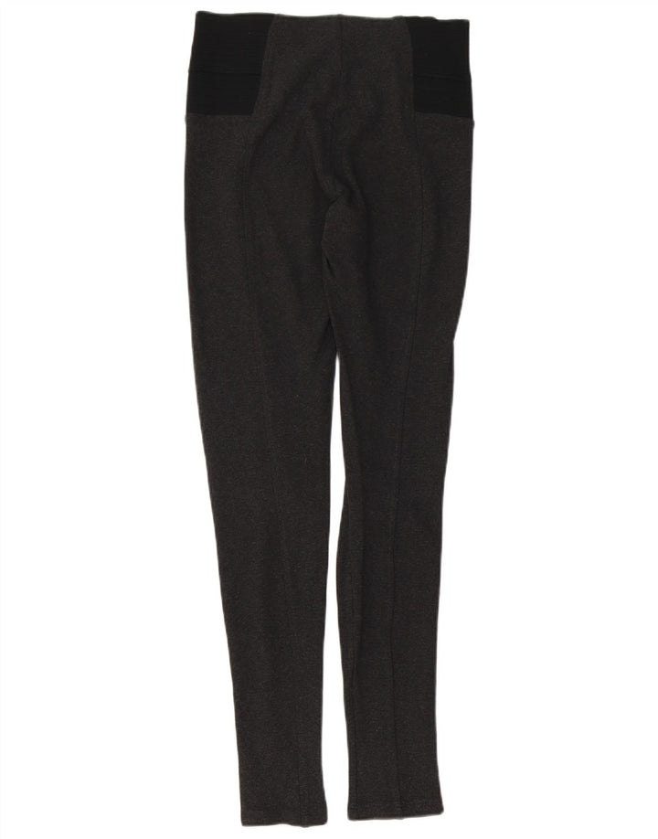 Zara Damen Leggings UK 12 Mittelgrau