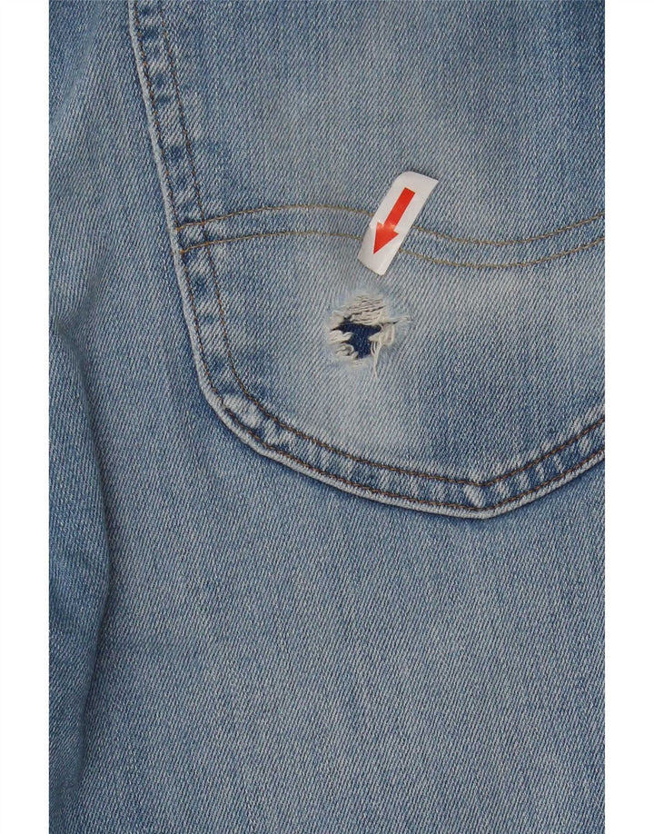 Lee Herren Luke Straight Jeans W31 L29 Blaue Baumwolle