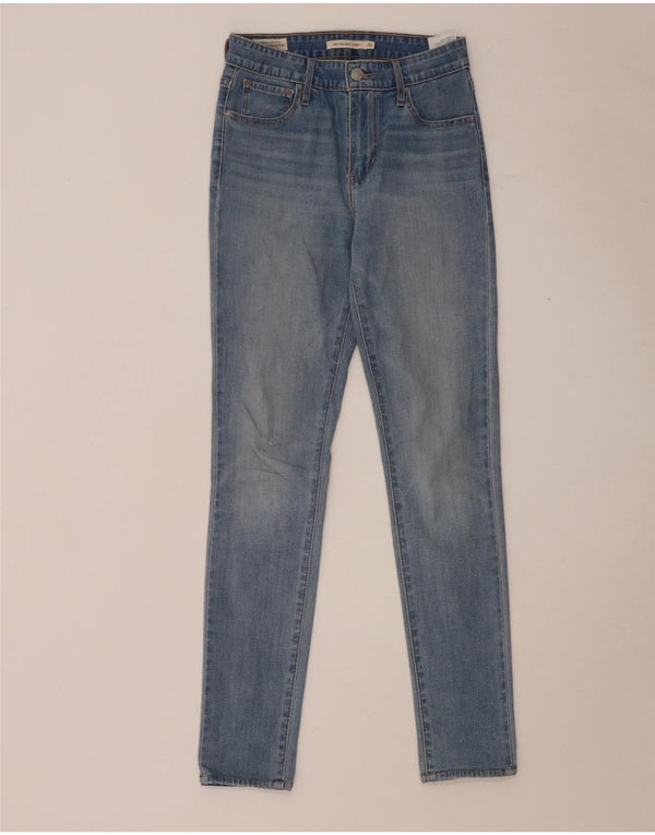 Levi's Damen 721 High Rise Skinny Jeans W26 L32 Blaue Baumwolle