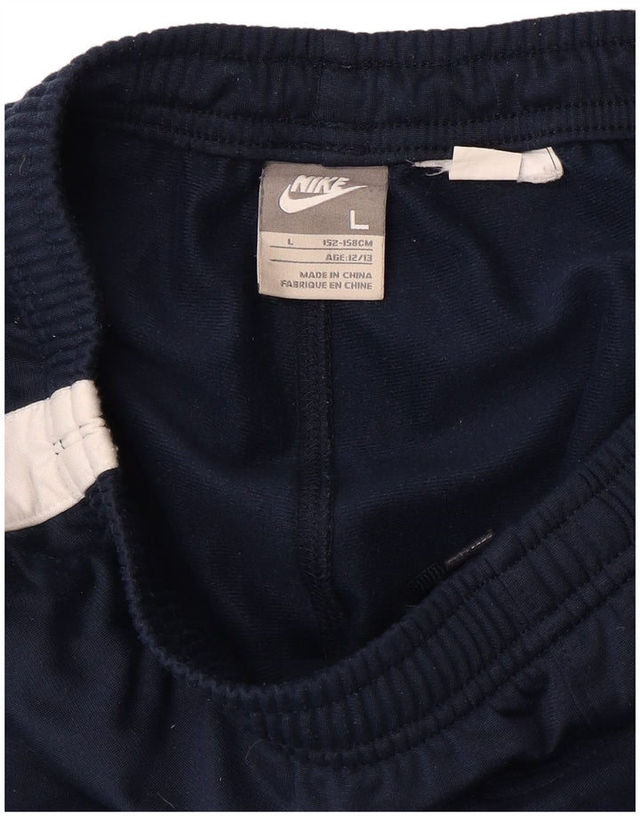 NIKE Jungen-Trainingshose, 12–13 Jahre, Größe L, Marineblau, Farbblock